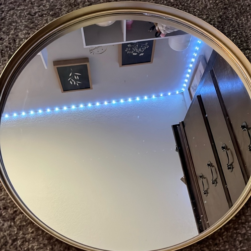 gold mirror from hobby lobby